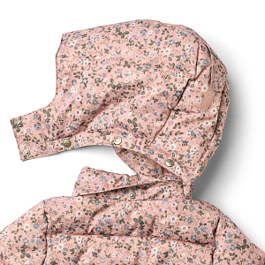 Пальто дутое Wheat "Yrsa Rose Powder Flowers", розовая акварель